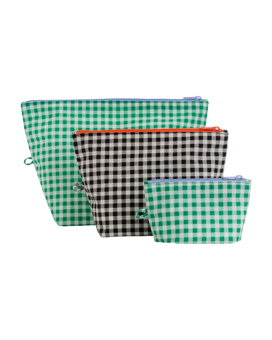 Gingham Go Pouch