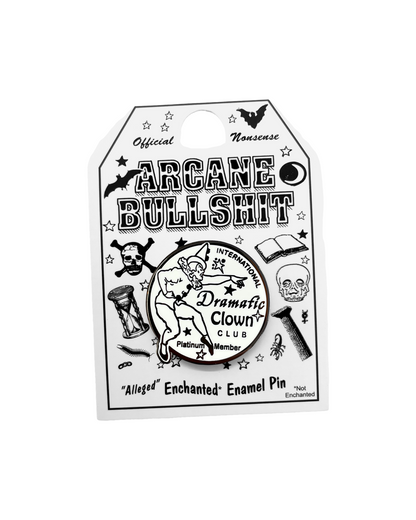 Dramatic Clown Enamel Pin