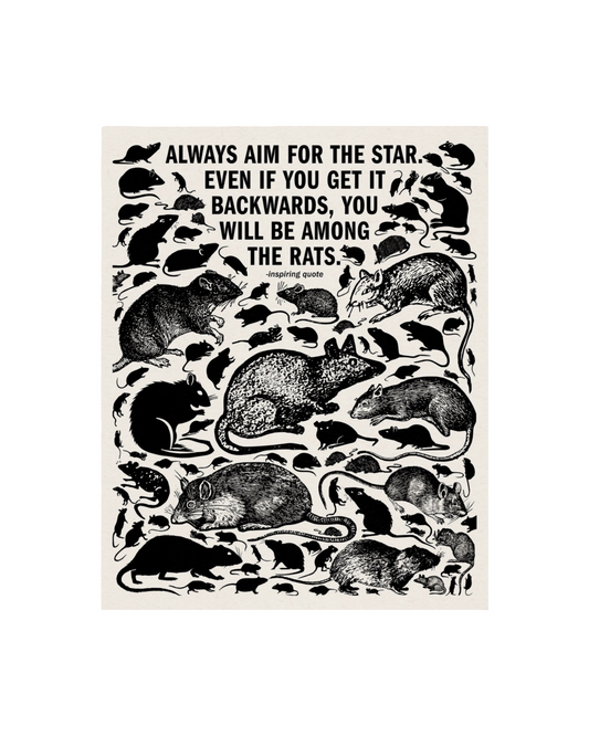 The Rats Risograph Print