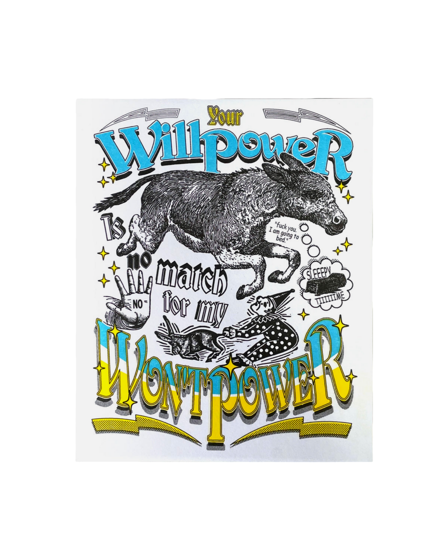 Wont Power Risograph Print