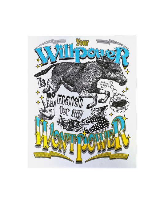 Wont Power Risograph Print
