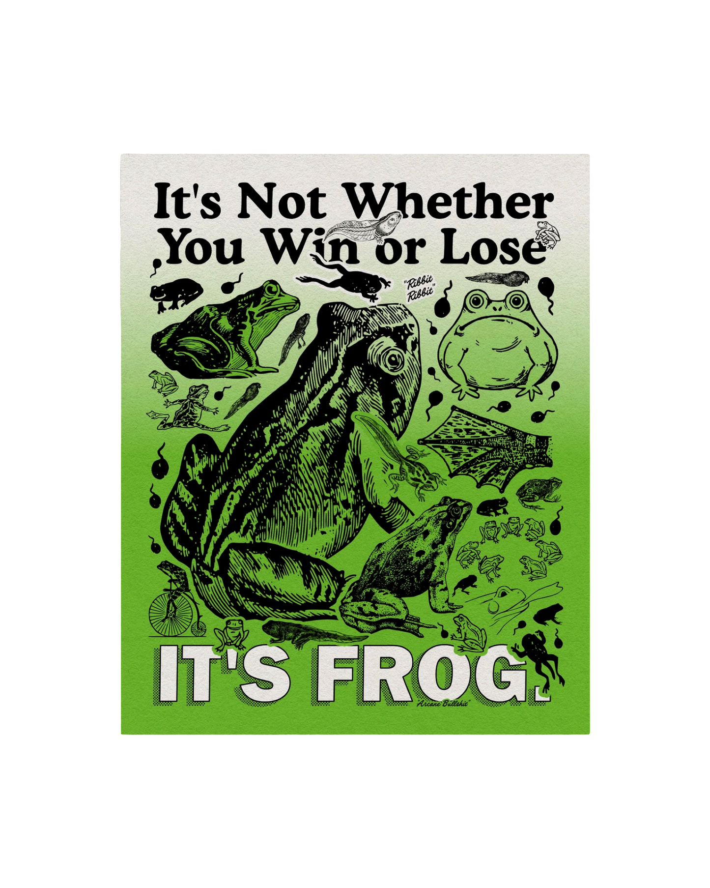 It's Frog Risograph Print