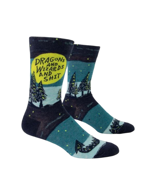 Dragons & Wizards & Shit Men's Socks