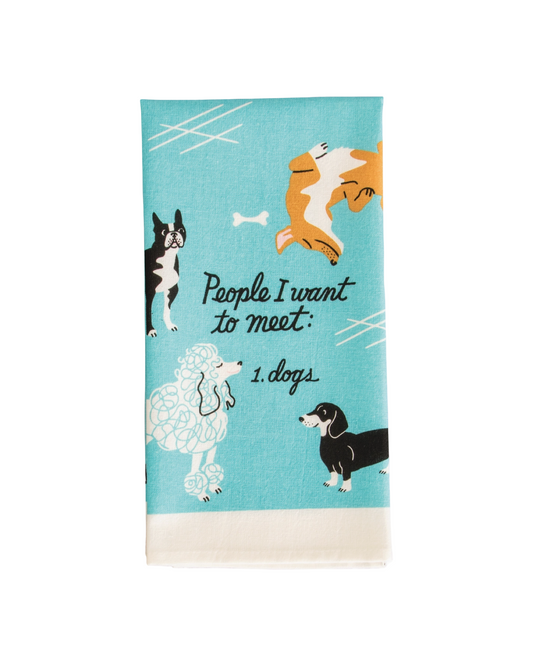 People To Meet: Dogs Dish Towel