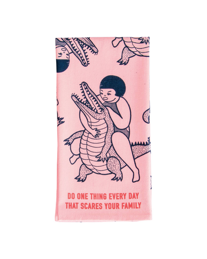 Scares Your Family Dish Towel