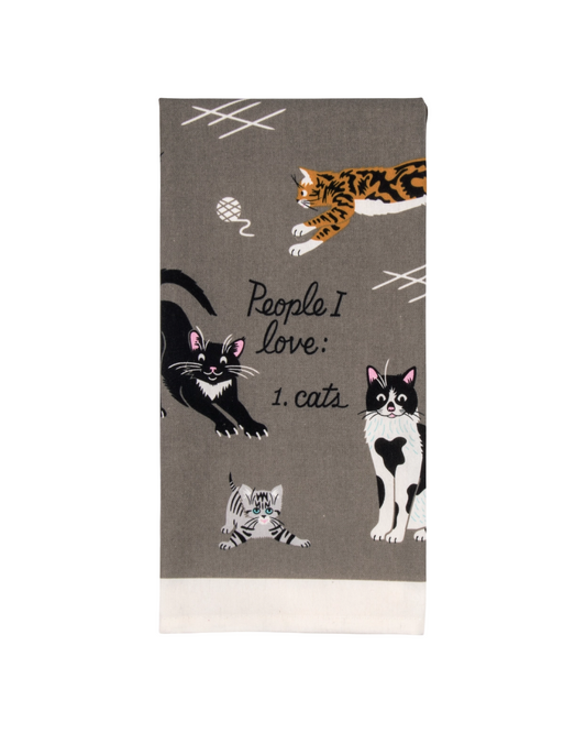 People I Love: Cats Dish Towel