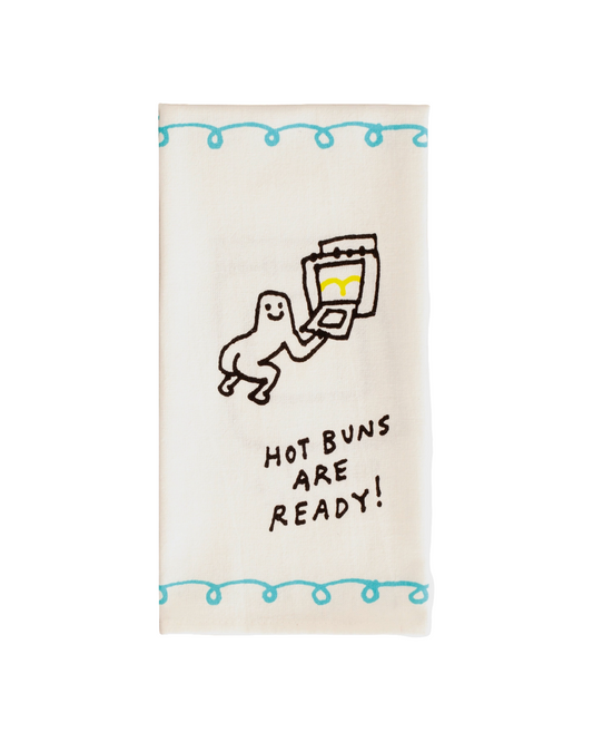Hot Buns Are Ready Dish Towel