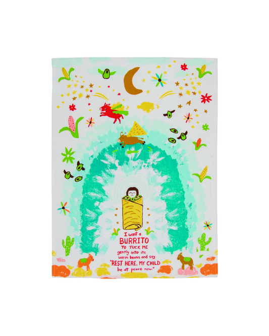 I Want A Burrito Dish Towel