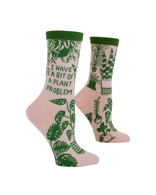I Have A Bit Of A Plant Problem Women's Crew Socks