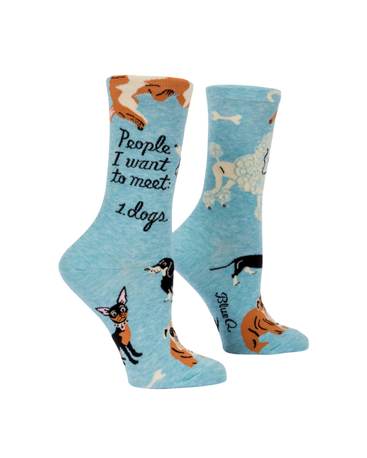 People to Meet: Dogs Women's Socks