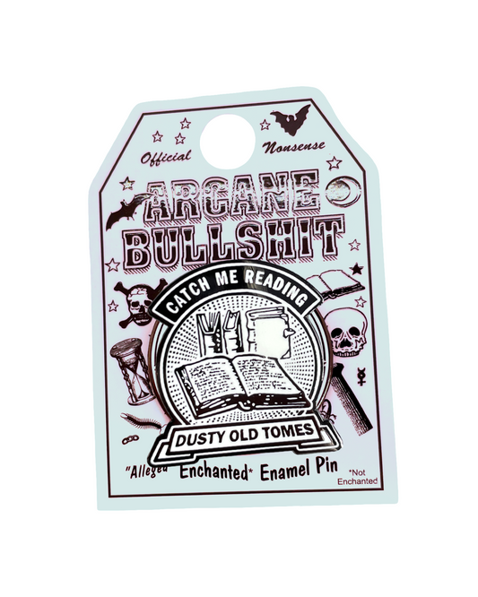 "Dusty Old Tomes" Pin