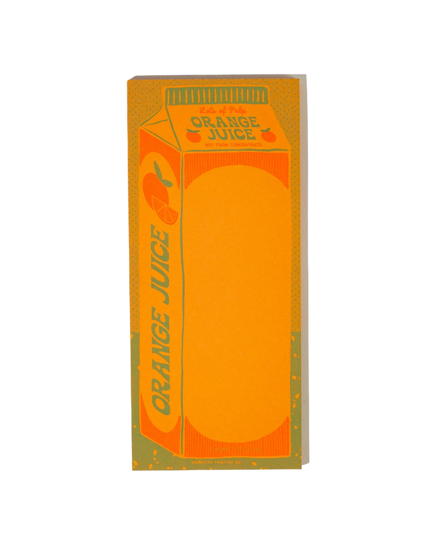 Orange Juice - Risograph Notepad