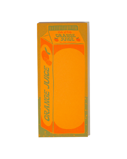 Orange Juice - Risograph Notepad