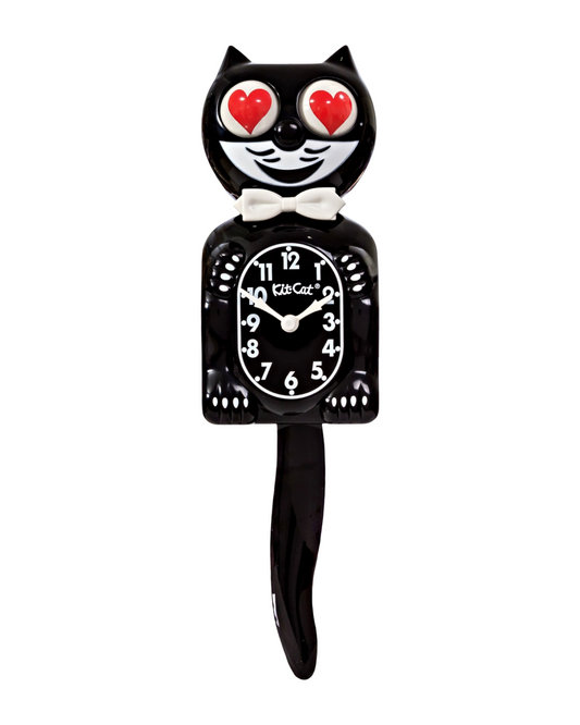 Classic Black Kit Cat Klock - Heart Eyes Limited Edition