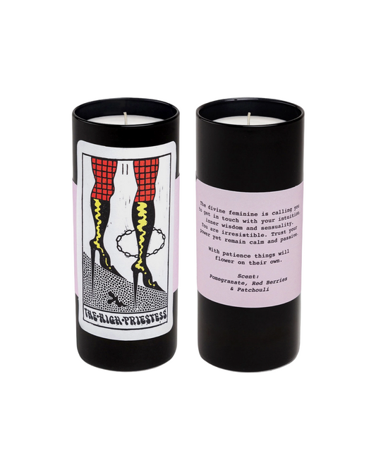 High Priestess Tarot Candle