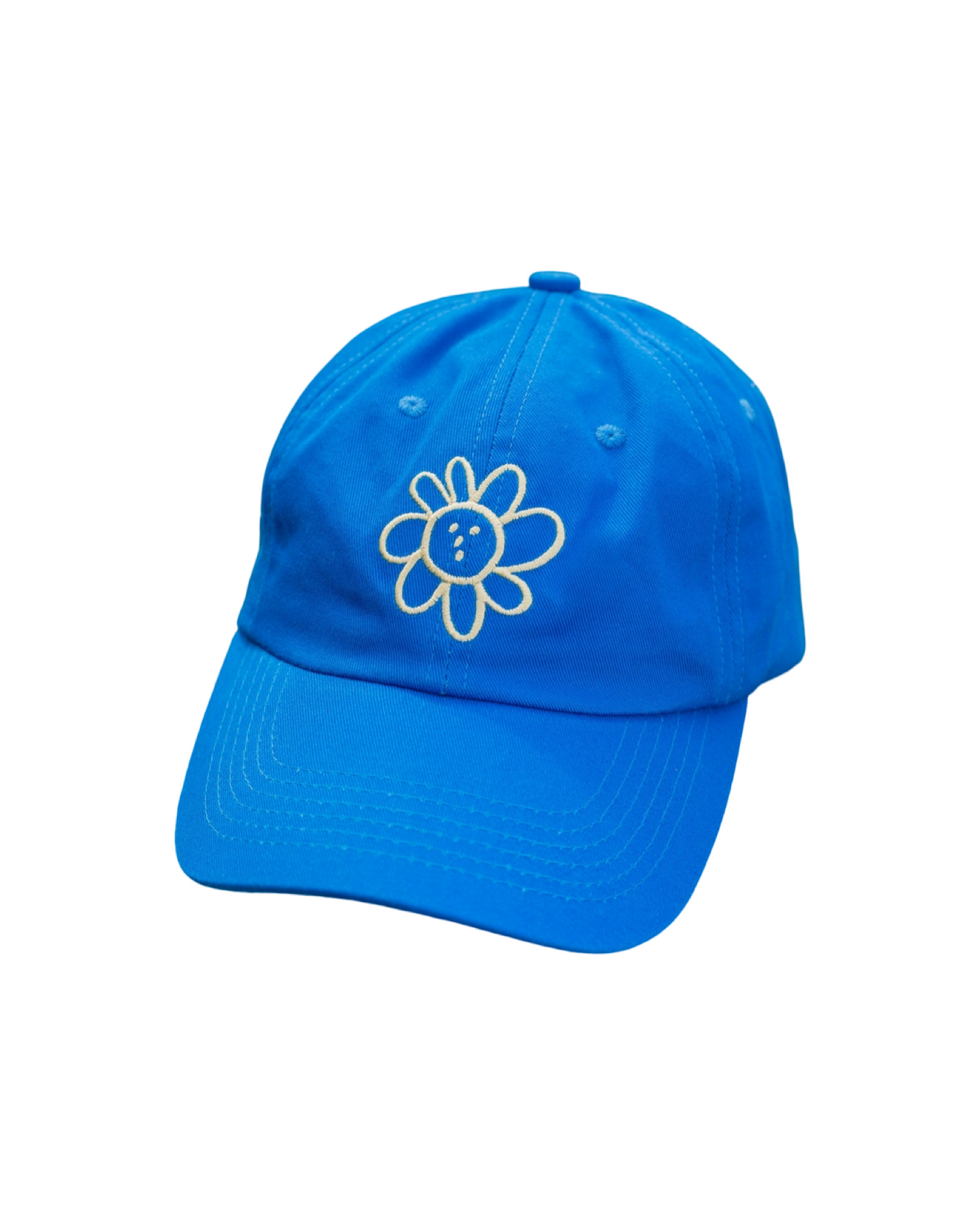 Silly Flower Cap: Cobalt Blue