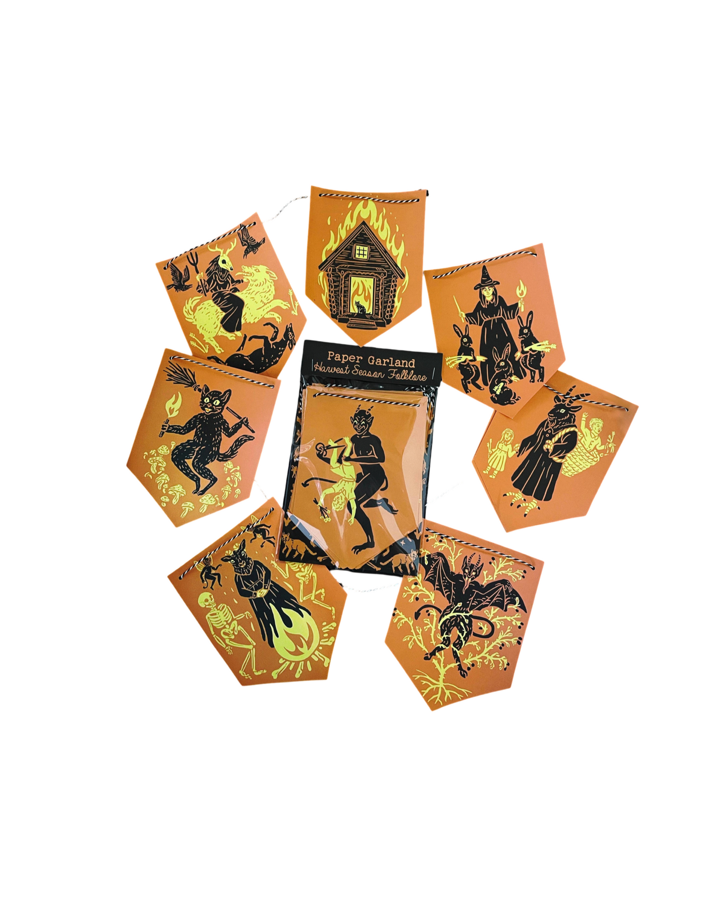 Harvest Season Folklore Paper Garland