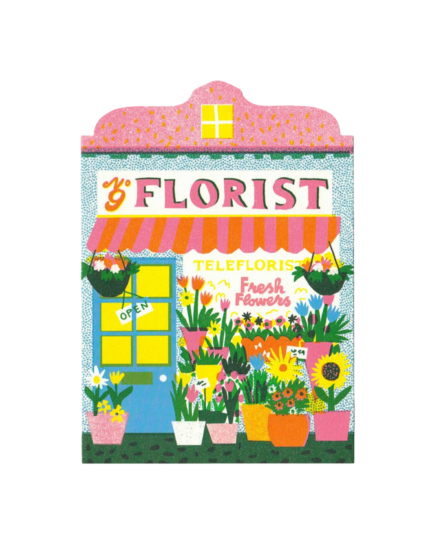 Florist Shop Die Cut Card