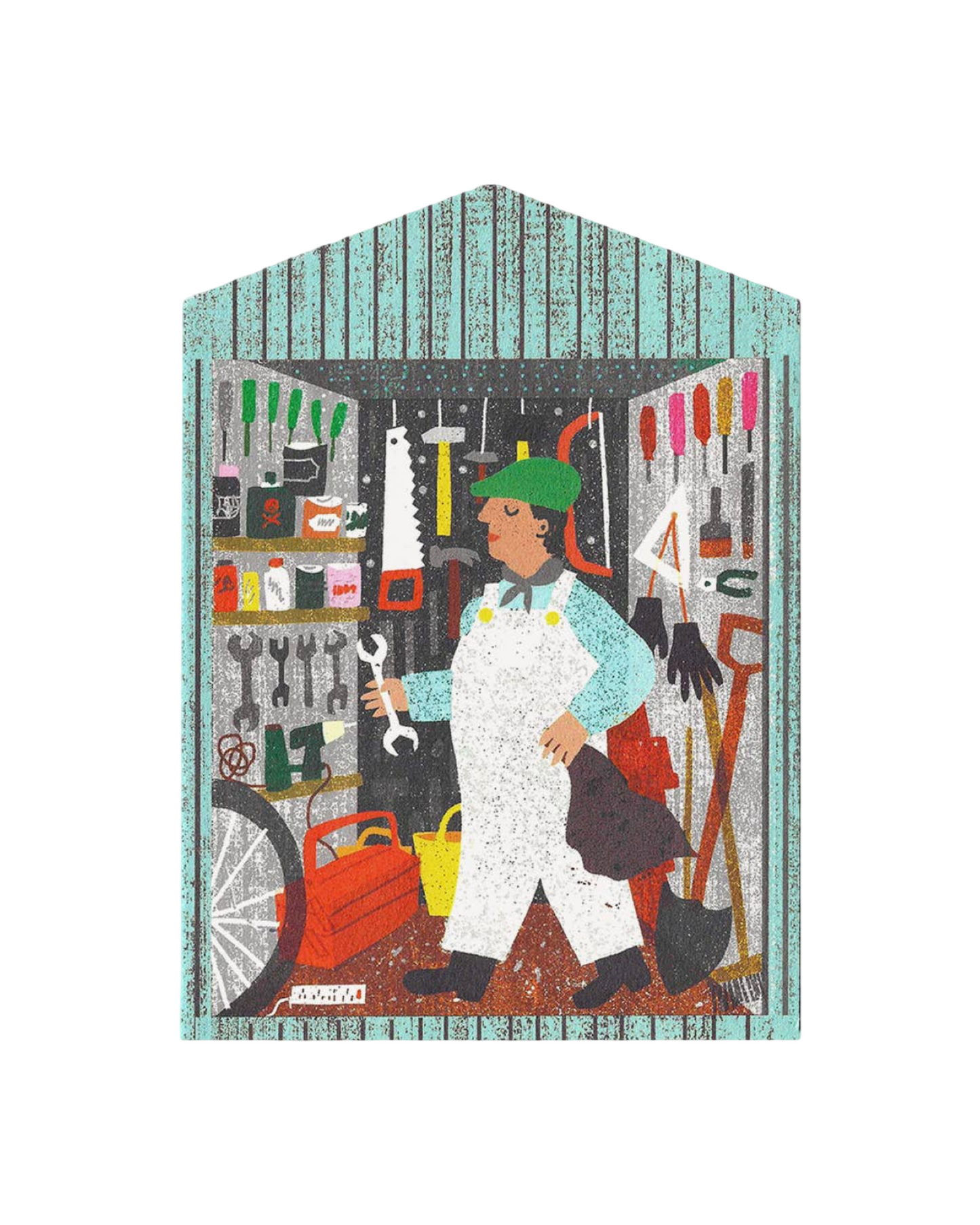 In The Shed Die Cut Card