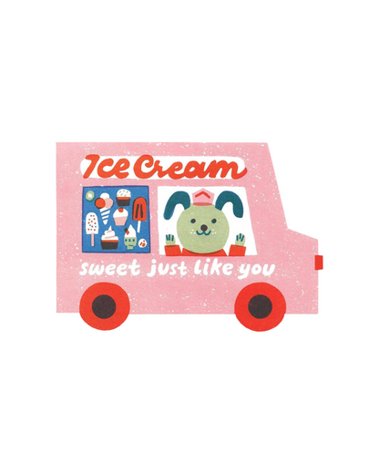 Ice Cream Van Die Cut Card