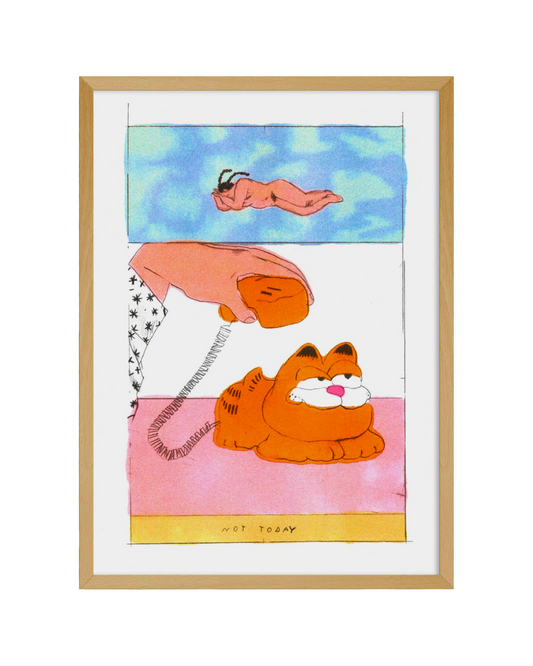 Garfield - Melek Zertal A3 Print