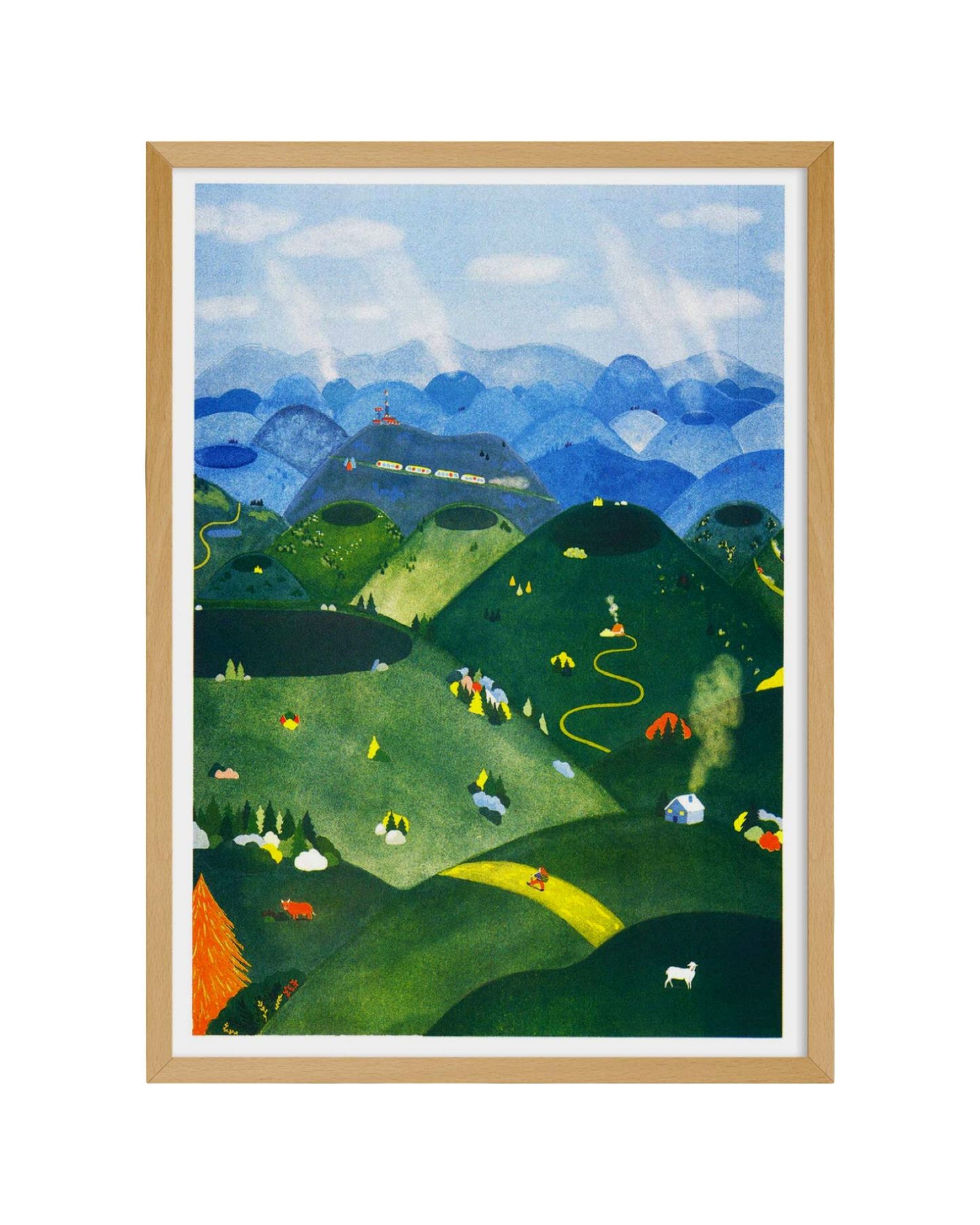 Chaîne des Puys - Charline Collette A3 Poster