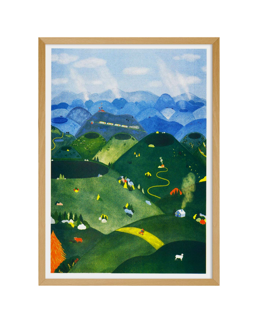 Chaîne des Puys - Charline Collette A3 Poster