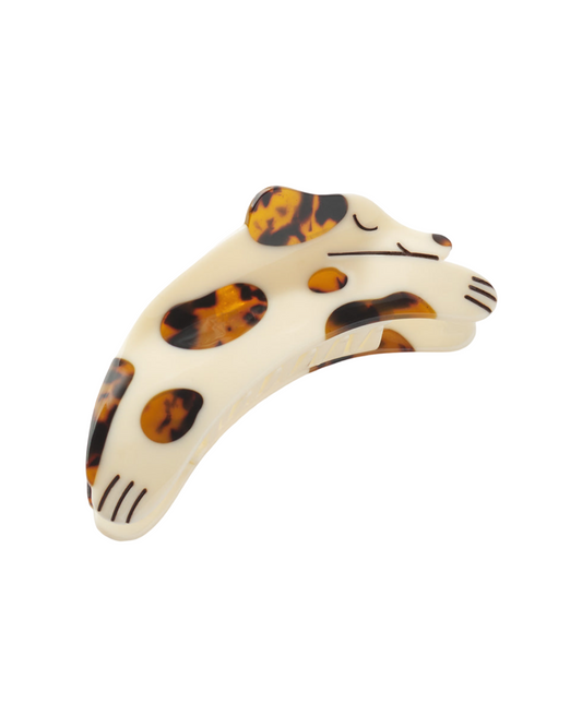Cream and Tortoise Puppy Dog Hair Claw