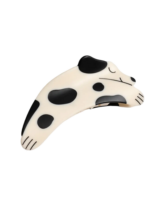 Black and White Puppy Dog Hair Claw