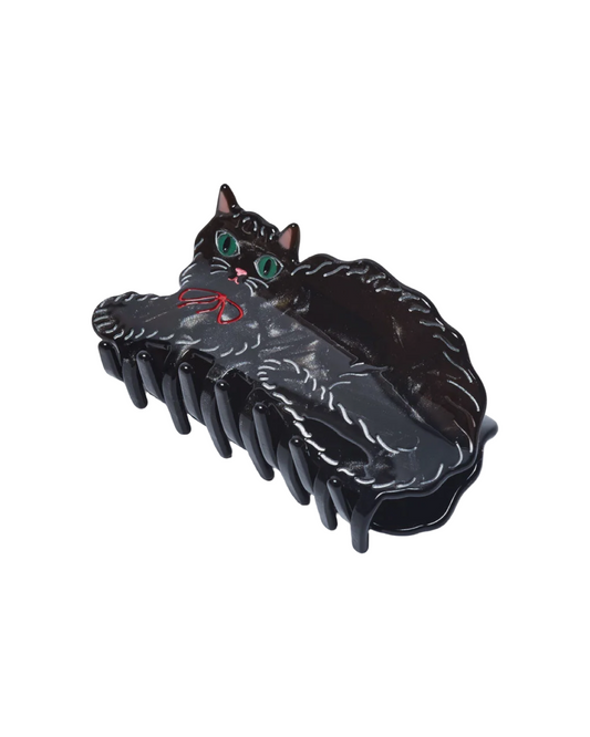 Black Shimmering Kitty Hair Claw