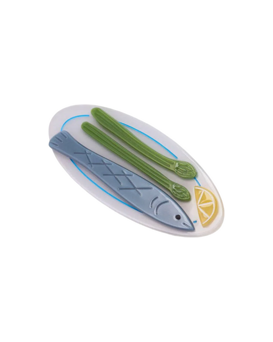 Sardine Plate Barrette