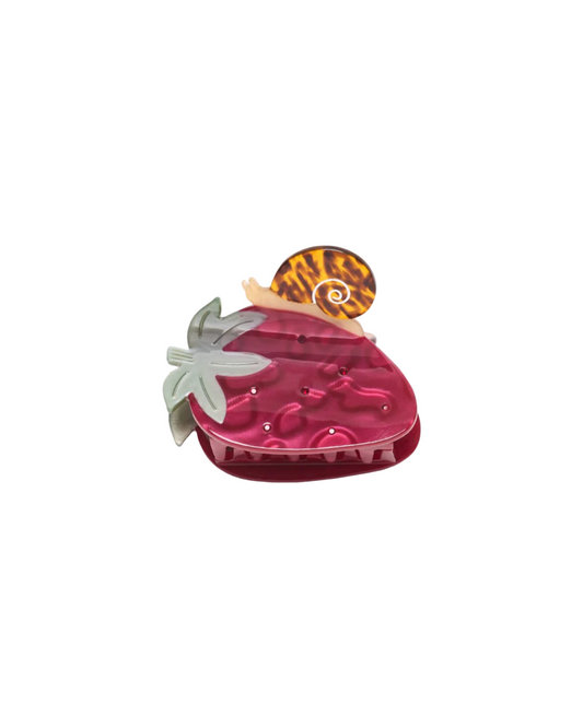 Strawberry Snail Hair Claw