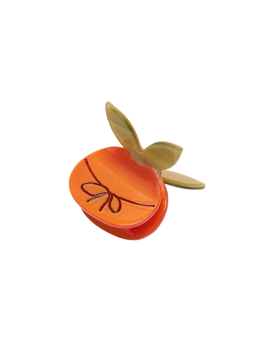 Orange with Bow Hair Claw