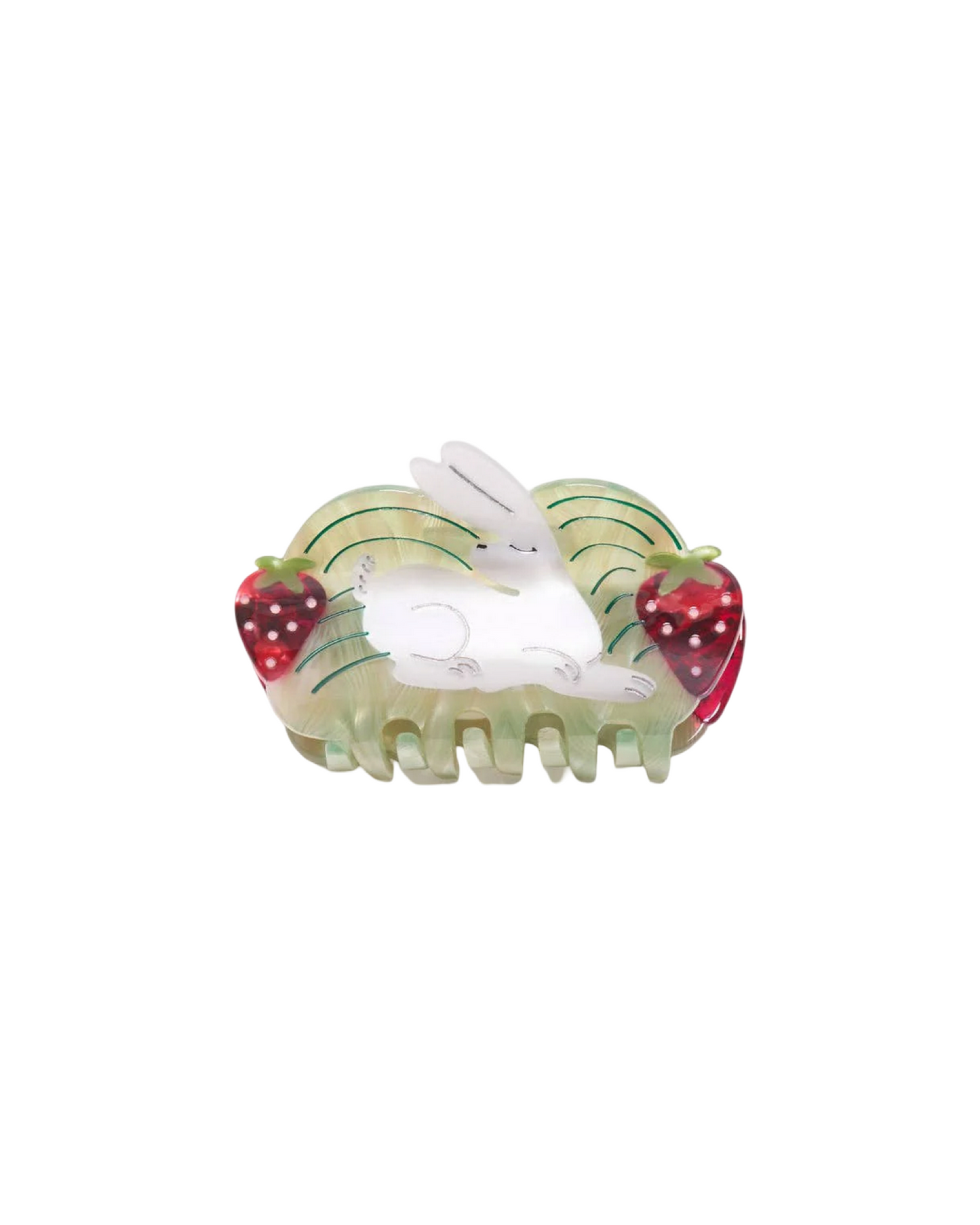 White Rabbit Hair Claw