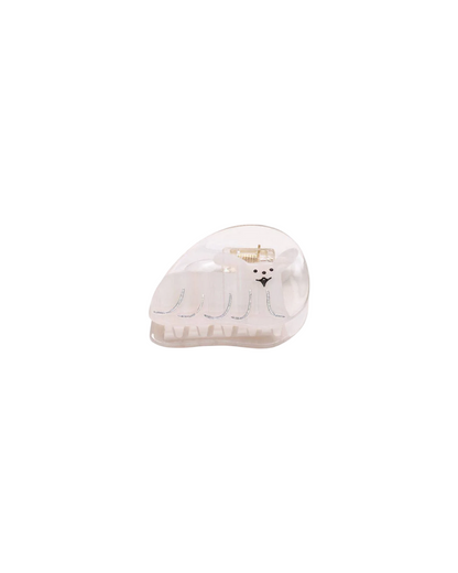 Mini White Dog Hair Claw