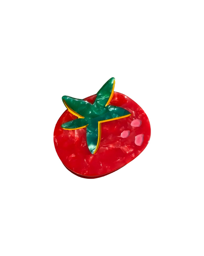 Tiny Tomato Hair Claw