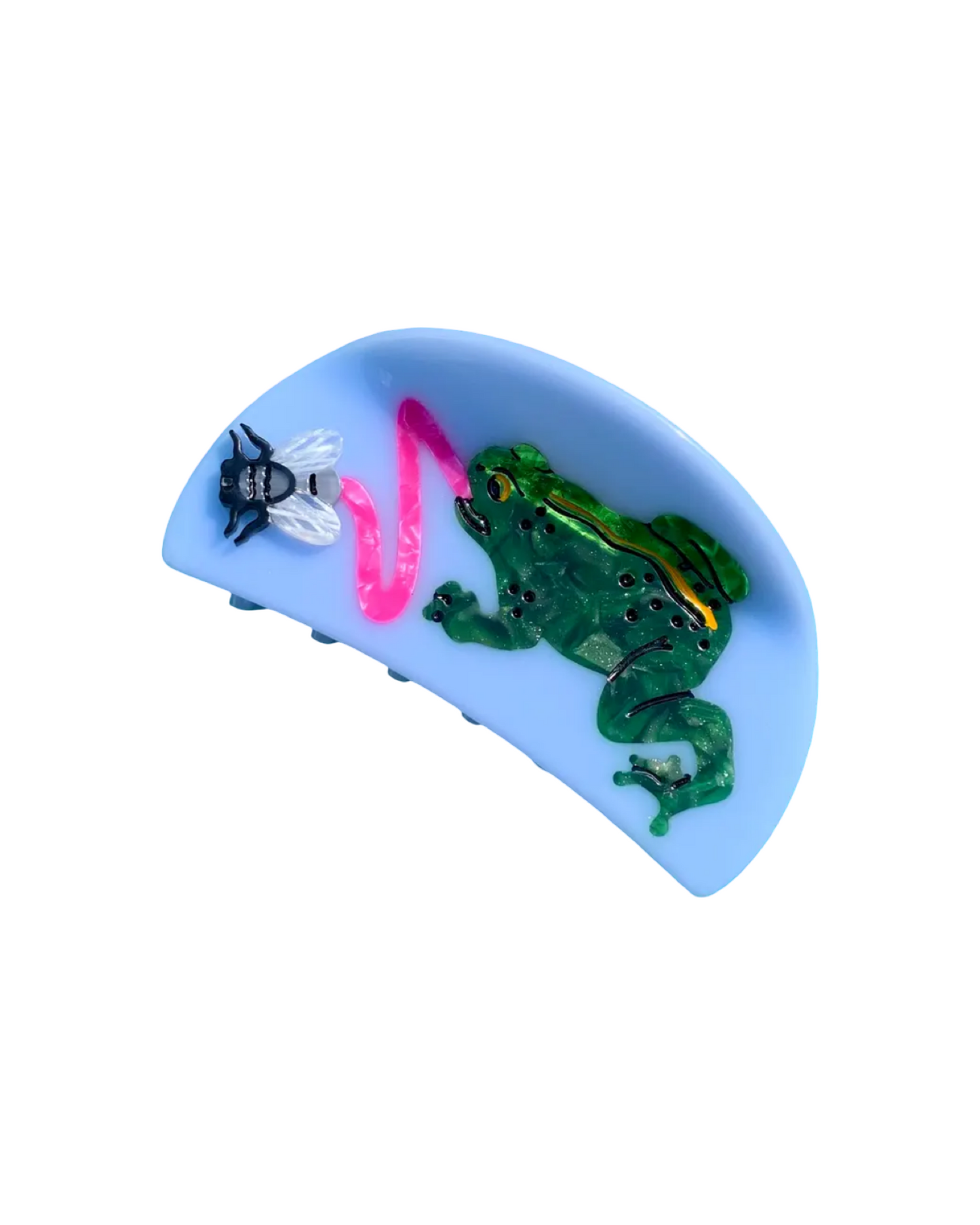 Frog and Fly Hair Claw