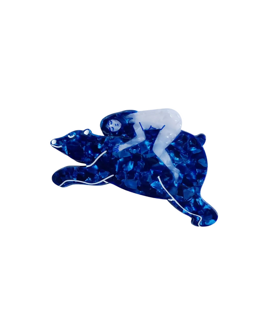 Girl and Bear Hair Claw