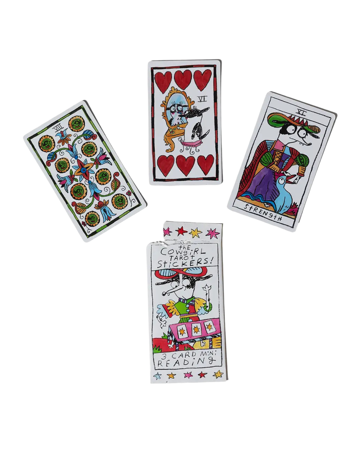 Cowgirl Tarot Sticker Pack