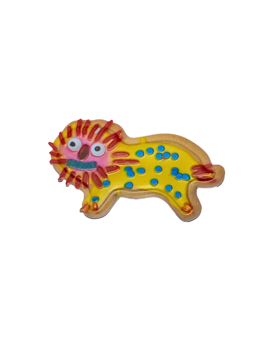 Weird Lion Cookie Magnet