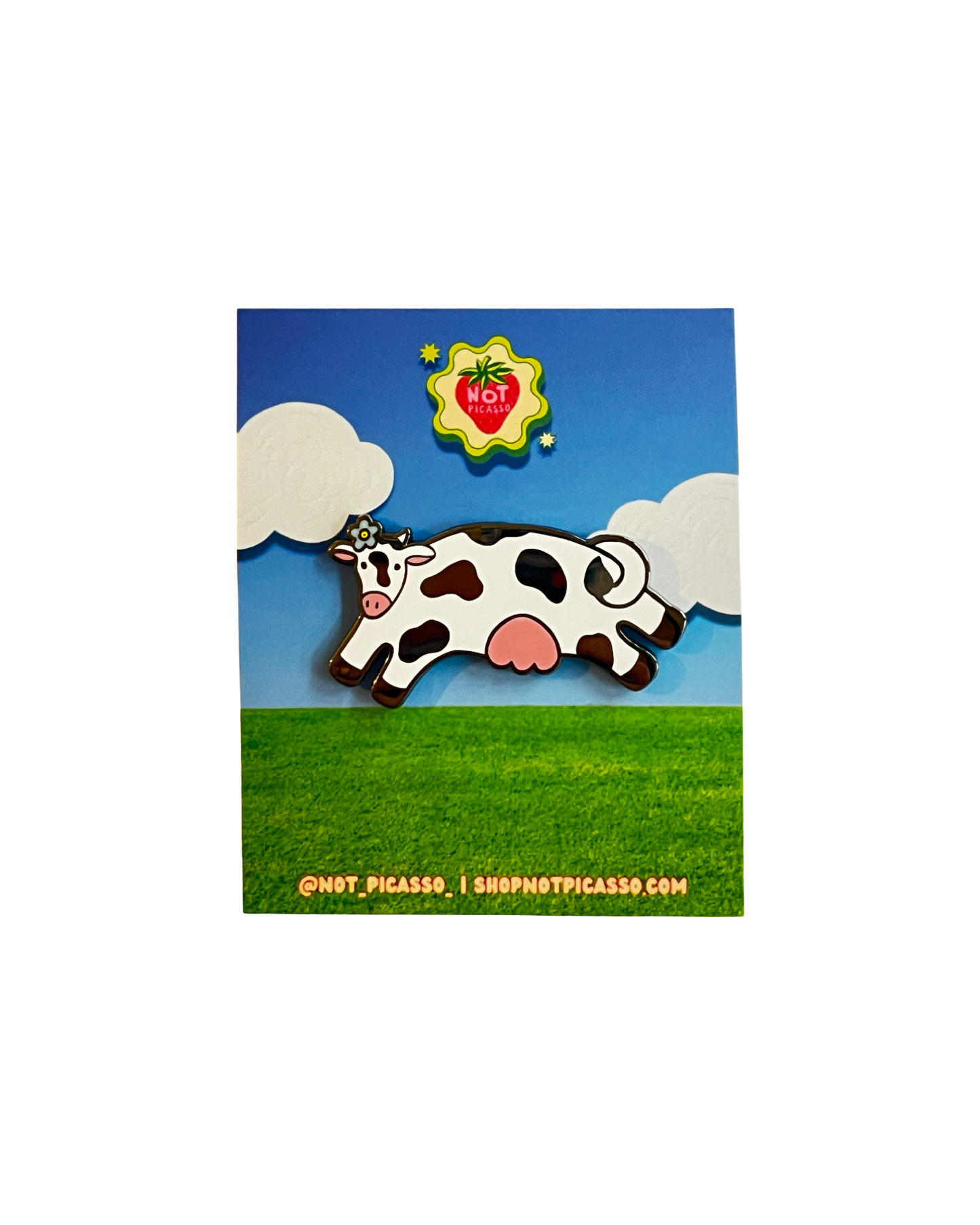 Honey Moo Moo Enamel Pin