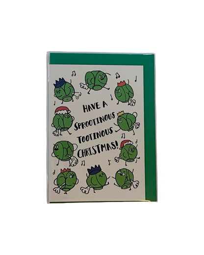 Farting Sprout Christmas Card