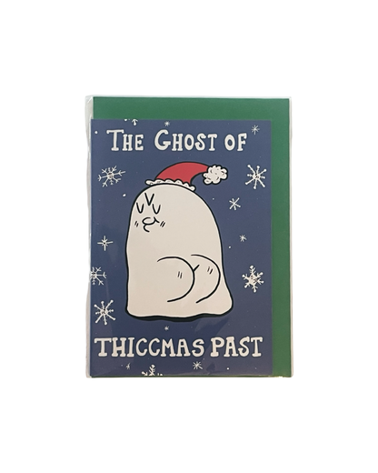 Ghost of ThiccMas Past Christmas Card