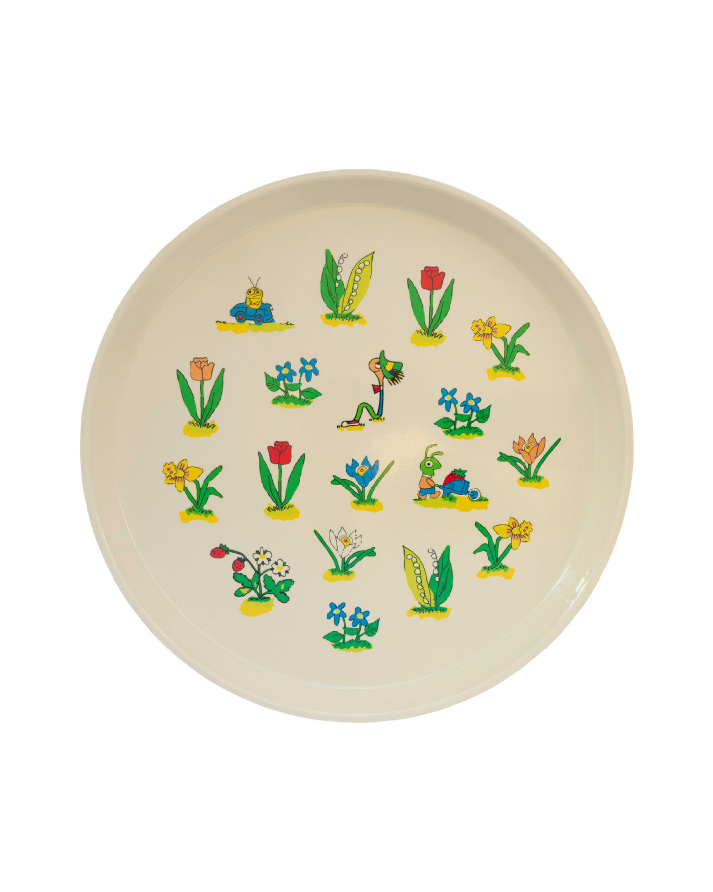 Floral Richard Scarry Tray