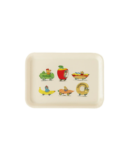 Busy Town Vintage Style Tray