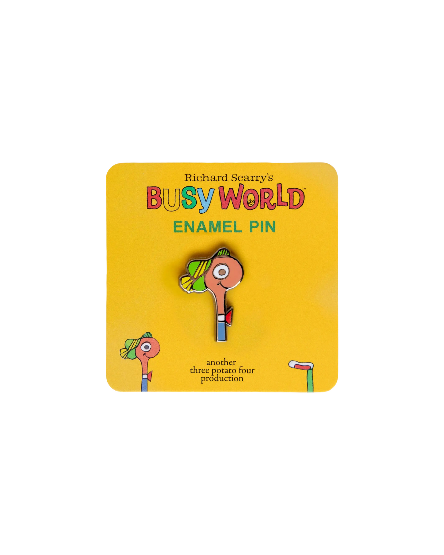 Richard Scarry Lowly Worm Enamel Pin