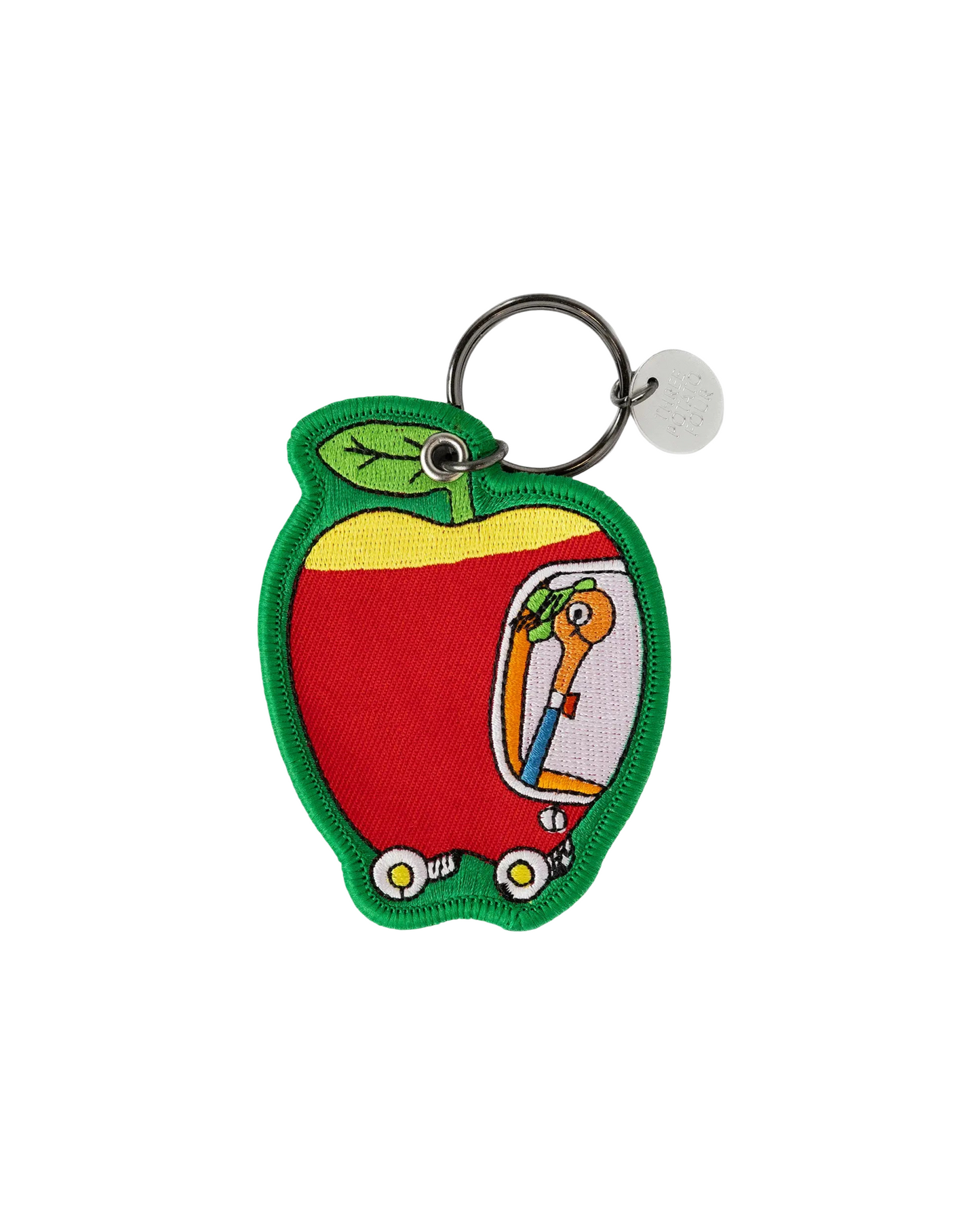Apple Car Patch Keyring