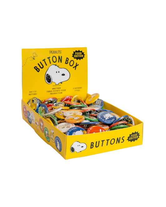 Peanuts Pin Buttons - Food Edition
