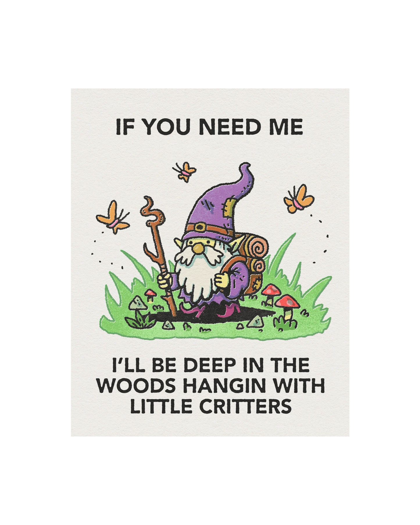 Hangin' With Critters Print