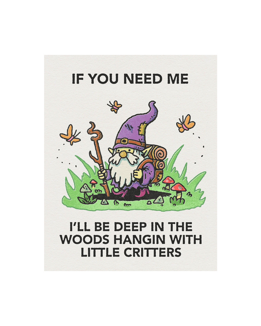 Hangin' With Critters Print